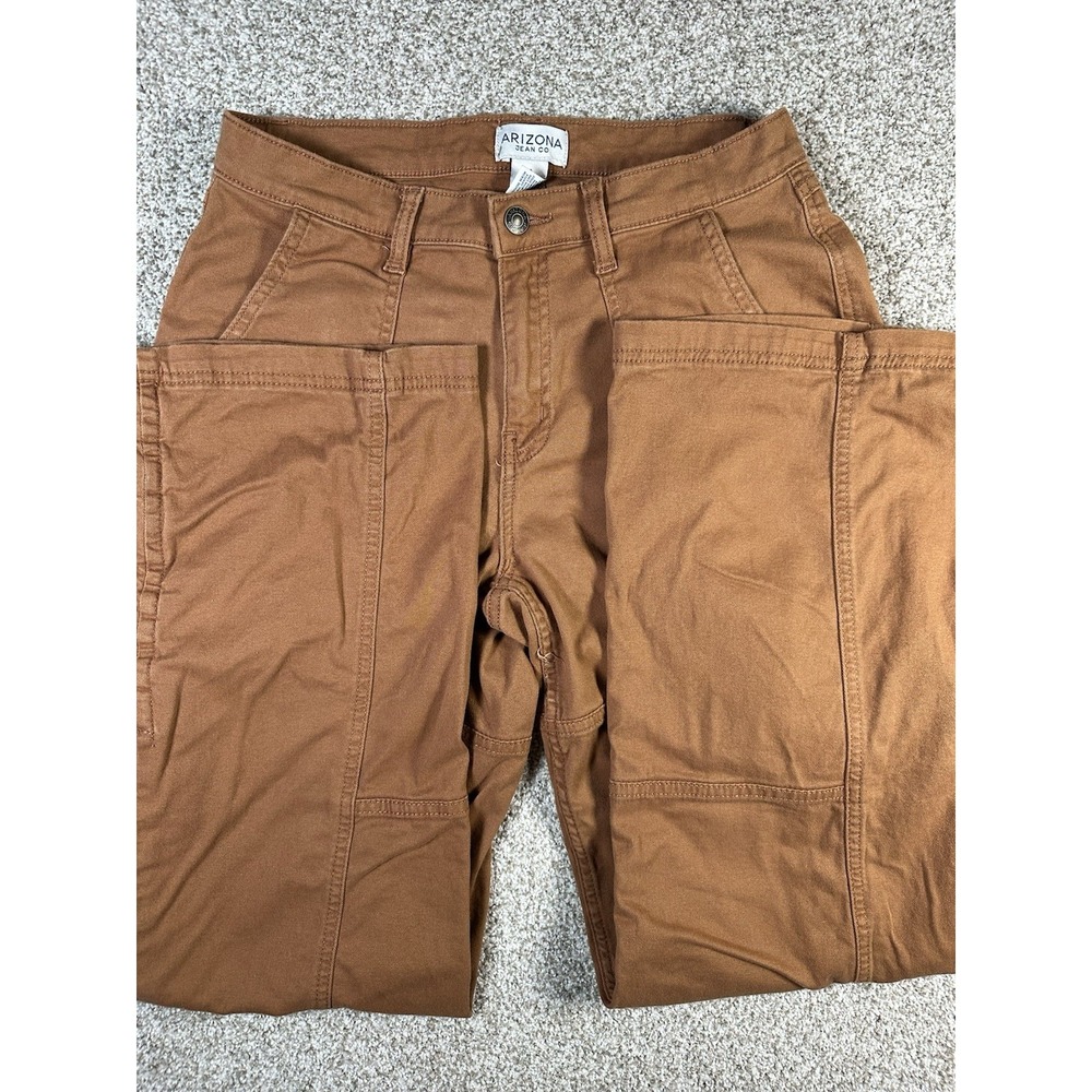 Arizona Jeans Cargo Brown Pants Wide-Leg Baggy Streetwear Grunge Gorpcore Sz 9